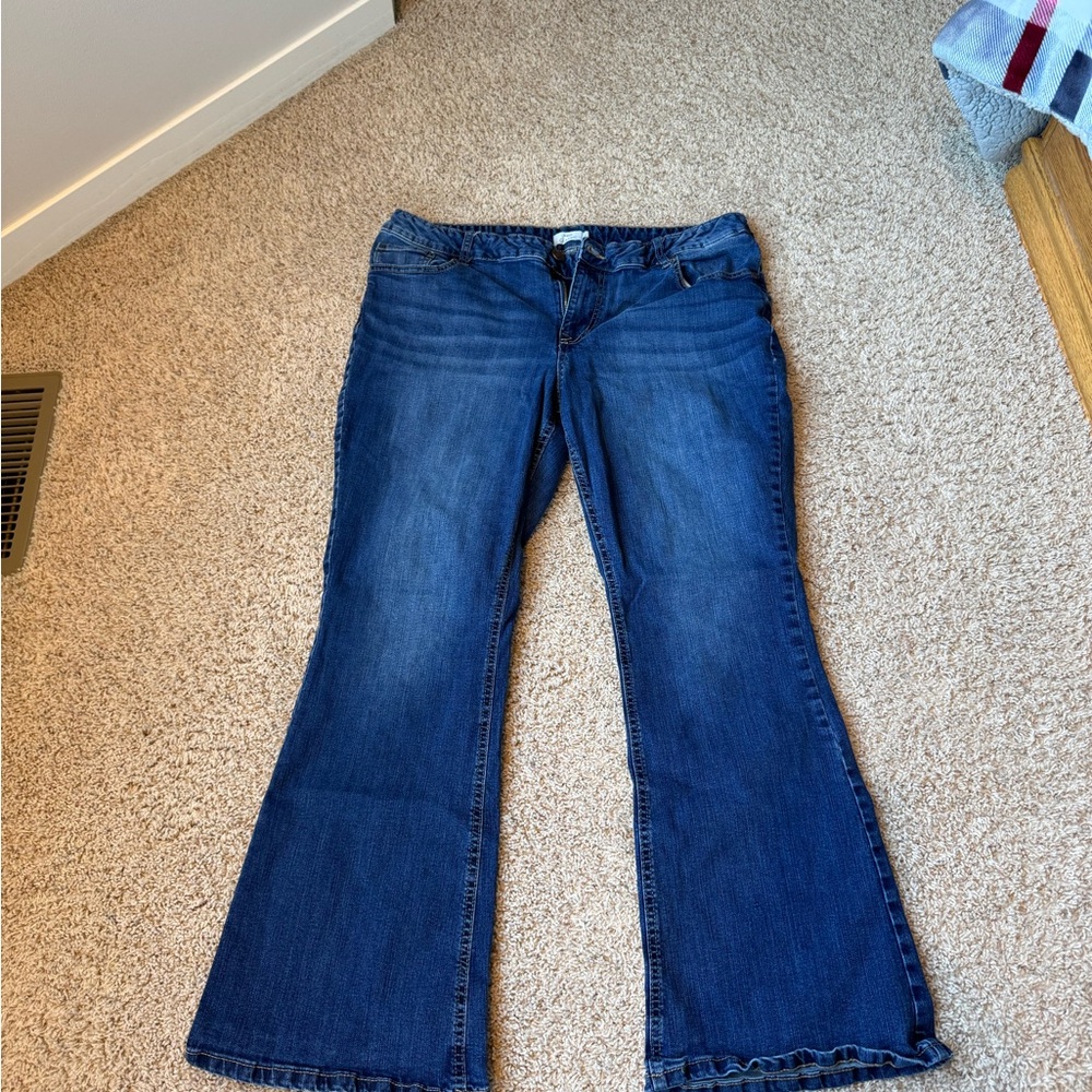 Maurices Dark Blue Flare Jeans